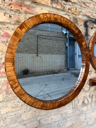 آینه گرد تمام چوب قطر ۷۰