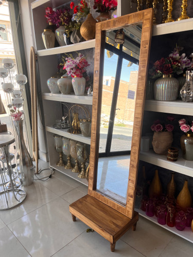 آینه قدی و کنسول تمام چوب